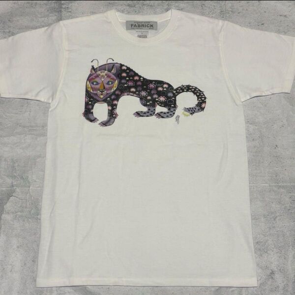 MEDICOM TOY メディコム トイ クラウスハーパニエミ ファブリック ユキヒョウ Tシャツ Sサイズ