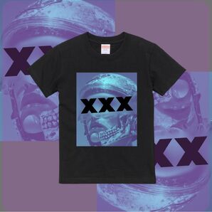 Tシャツ モード ストリート系 ミステリアス 半袖 ブラック Tシャツ オリジナル アート ロック ロゴ 黒 tシャツ