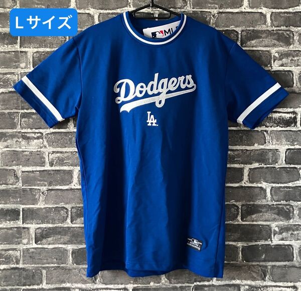 ロサンゼルス ドジャース 半袖Tシャツ Lサイズ 部屋着 青 ブルー MLB Dodgers LA 送料無料【新品未使用】