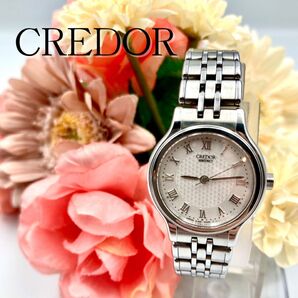 良品 SEIKO セイコー クレドール レディース 腕時計 クォーツ シルバー 4J65-0A10 稼働品