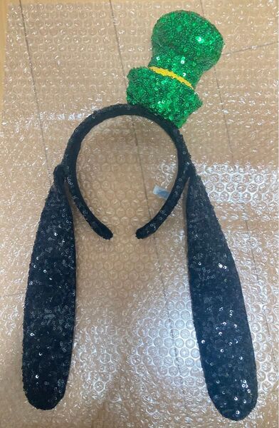 匿名配送 ディズニーリゾート グーフィー スパンコール カチューシャ