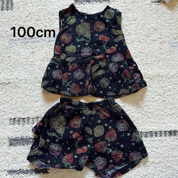 100cm ブリーズ セットアップ フルーツの柄