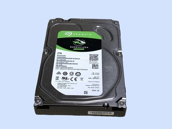 M6857 Seagate Barracuda ST2000DM006 2TB 3.5インチ 使用3670時間