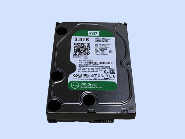 M6859 Western Digital WD Green 3.5インチHDD 3TB WD30EZRX 「異常」ジャンク
