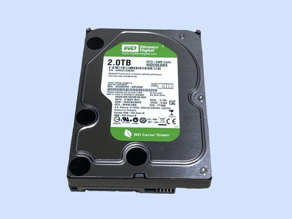 M6886 Western Digital WD20EARX Green 2TB 3.5インチ SATA 使用 13382時間