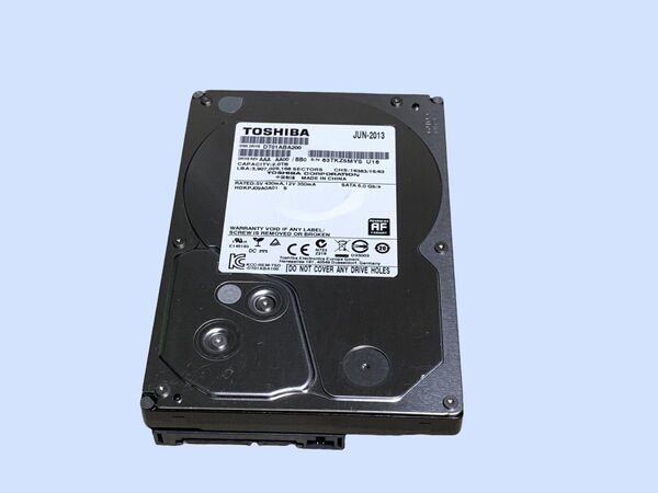 M6891 TOSHIBA 2TB HDD DT01ABA200 3.5インチHDD SATA 使用 307時間