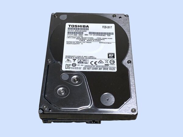 M6957 TOSHIBA HDD 2TB DT01ACA200 使用 10611時間