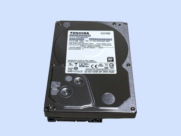 M6988 TOSHIBA SATA 3.5インチHDD DT01ABA200V 2TB ほぼ未使用