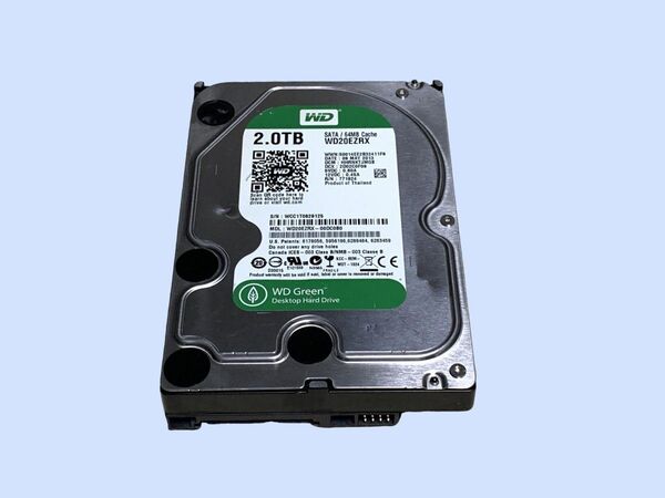 M6995 Western Digital 2TB HDD WD20EZRX 3.5インチ 使用 828時間
