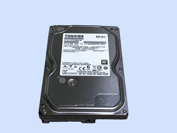 M7002 TOSHIBA 1TB HDD DT01ABA100 3.5インチHDD SATA使用 11670時間