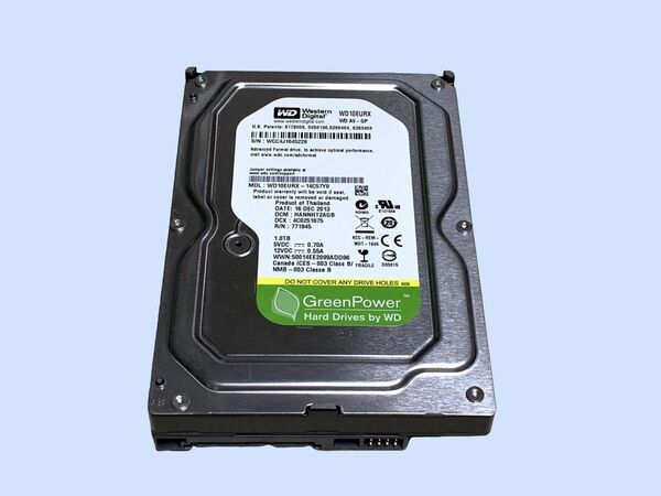 M7037 WDC SATA 3.5インチHDD SATA 1TB WD10EURX 使用 14459時間