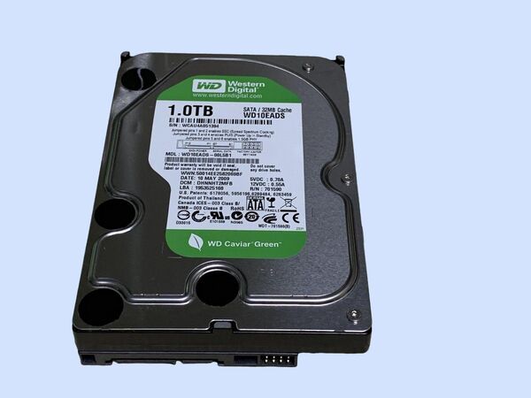 M7072 Western Digital 3.5インチHDD 1TB WD10EADS 使用 31855時間