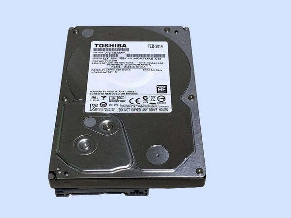 M7081 TOSHIBA SATA 3.5インチHDD SATA DT01ABA200V 2TB 使用 41397時間