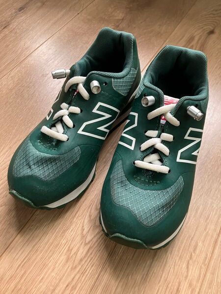 New Balance スニーカー グリーン 17.0cm