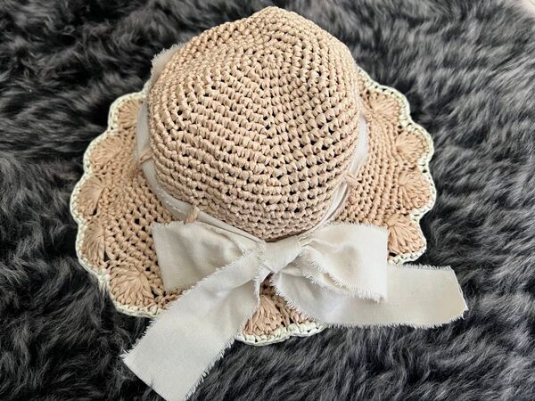 麦わら帽子 ハンドメイド 50〜52 キッズ