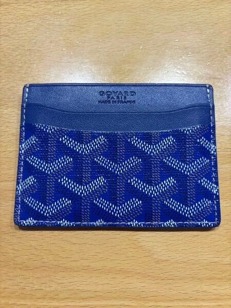 正規品 GOYARD サン・シュルピス カードケース ブルー 財布 ゴヤール ウォレット