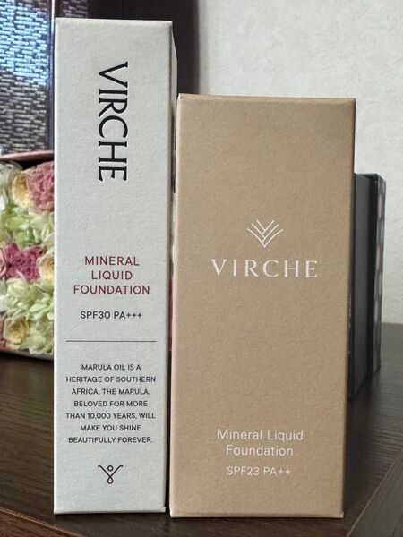【VIRCHE】ミネラルリキッドファンデーション(色:ライト)2本セット