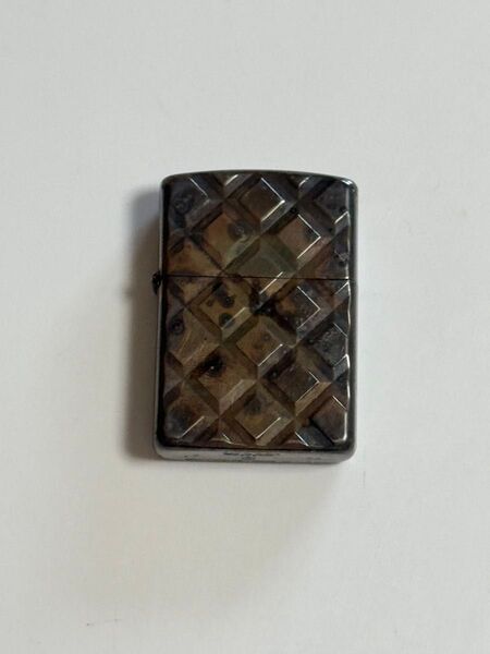 ZIPPO ジッポー ライター シルバー アーマー チェック柄