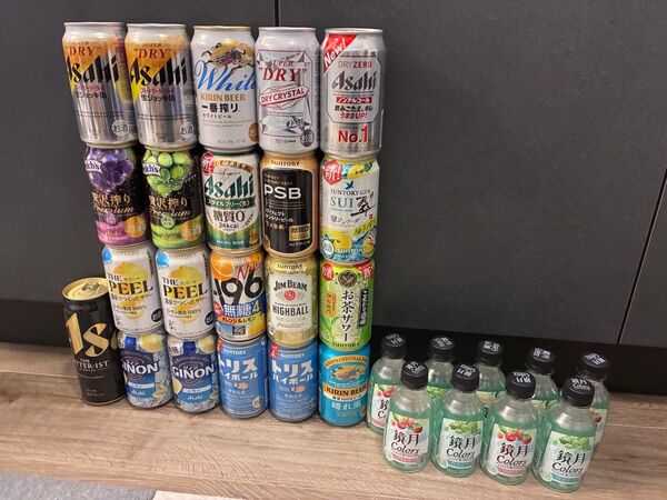 お酒まとめ売り 350ml×20本 500ml×1本 鏡月9本 ビール ハイボール チューハイ