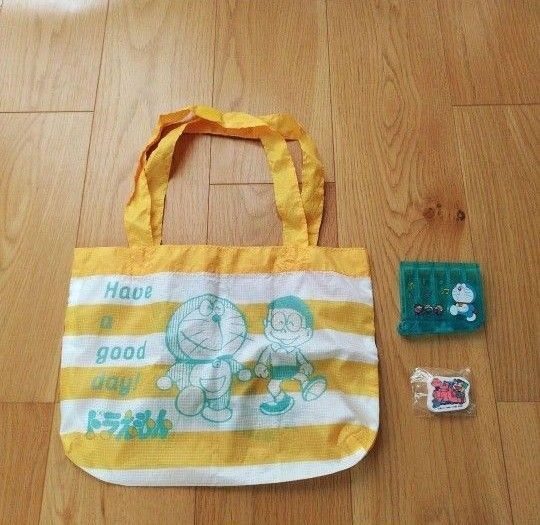 ドラえもん エコバッグ レア レトロ消しゴム 笛 セット