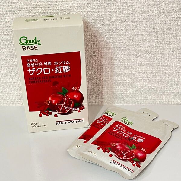 正官庄 ザクロ・紅参ホンサム 40mL×8袋 50mL×1袋