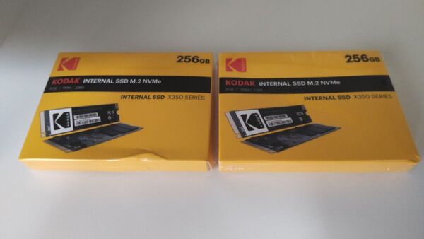 【256GB/2枚】KODAK M.2 SSD 2280 NVMe X350 SERIES