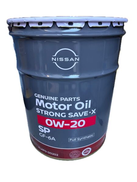 日産純正エンジンオイル ストロングセーブX OW-20 SP GF-6A 20L缶