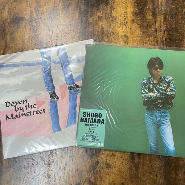 Down by the Mainstreet & 路地裏の少年 浜田省吾 LP レコード 邦楽