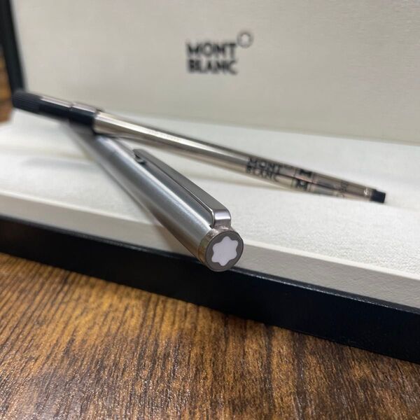 ☆即筆記可!リフィルセット☆MONTBLANC スリムライン ローラーボール シルバー モンブラン ボールペン 筆記用具