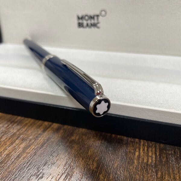 美品☆即筆記可☆モンブラン PIX ローラーボール キャップ式 ネイビー MONTBLANC ボールペン 筆記用具 文房具