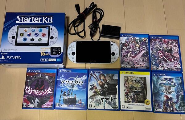 【美品】PS Vita本体+人気ソフト7本セット 即プレイ可!