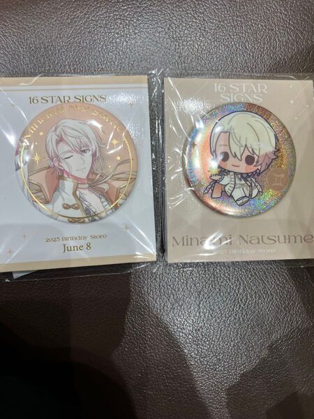 【お土産企画】アイドリッシュセブン バースデーストア 棗巳波 缶バッジ 2種組 IDOLiSH7 アイナナ ZOOL みなみ ミナ