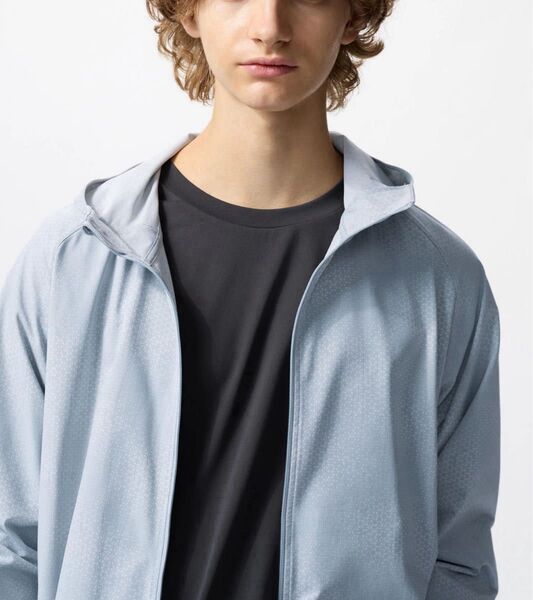 UNIQLO ユニクロ 2025 ドライEX UVカットフルジップパーカ/ガラ グレー XLサイズ