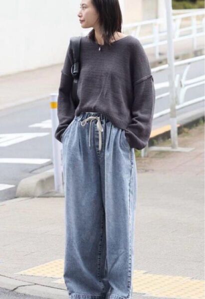 新品 JOURNAL STANDARD イージーデニムワイドパンツ