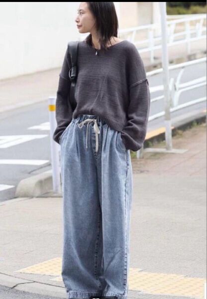 新品 JOURNAL STANDARD イージーデニムワイドパンツ 36