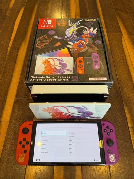 【美品・備品完備】Nintendo Switch 有機ELモデル スカーレット・バイオレット エディション