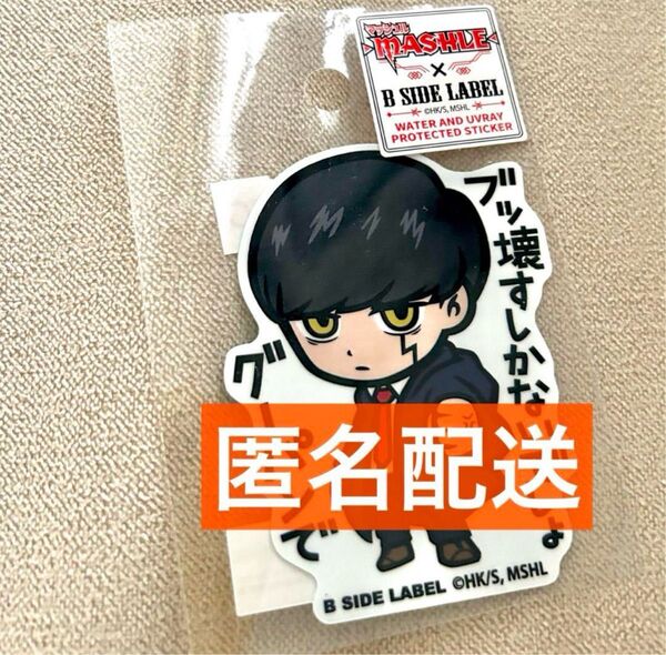 B SIDE LABEL マッシュル マッシュ・バーンデッド ステッカー