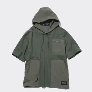 GU/ジーユー ダブルフェイスパーカ(5分袖) UNDERCOVER ダークグリーン XS