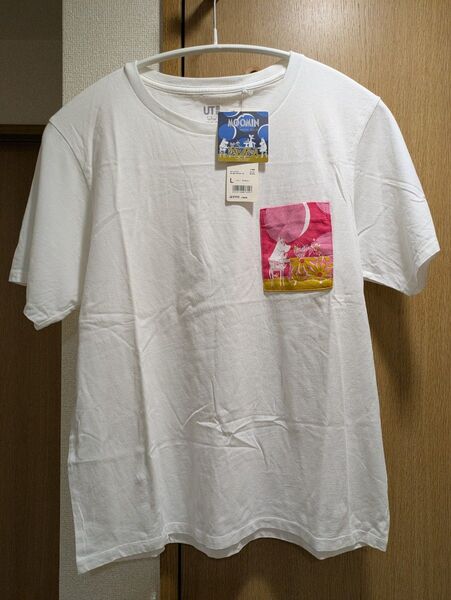 ユニクロ ムーミン コラボTシャツ Lサイズ ホワイト 新品未使用タグ付き