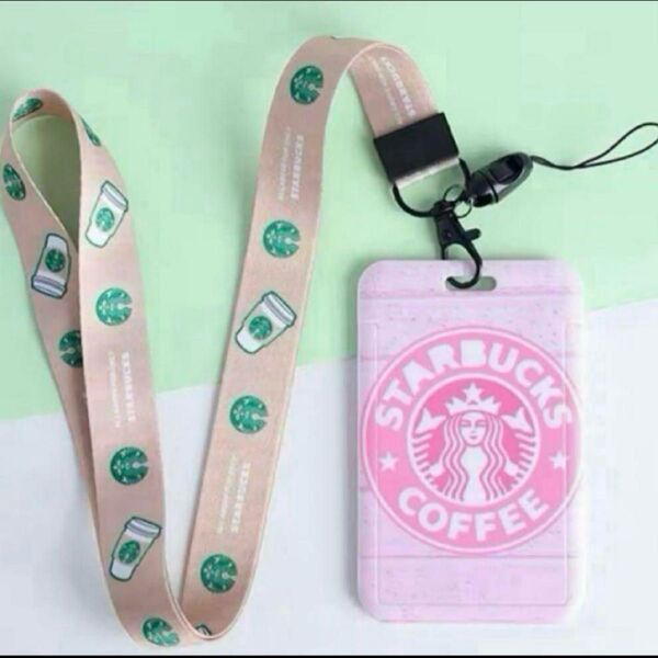 スターバックス スタバIDカードケース社員証ホルダー ネックストラップ定期83