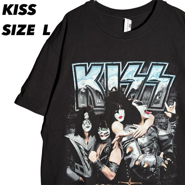 KISS Tシャツ L ブラック バンドTシャツ バンT キッスTシャツ