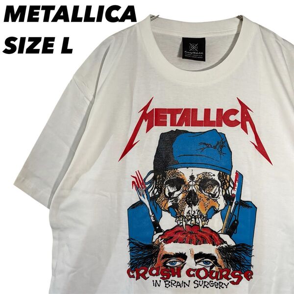 メタリカTシャツ バンドTシャツ METALLICA Tシャツ L バンT