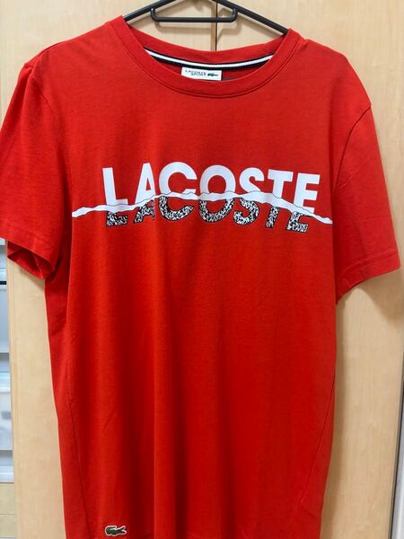 LACOSTE Tシャツ レッド系 メンズ