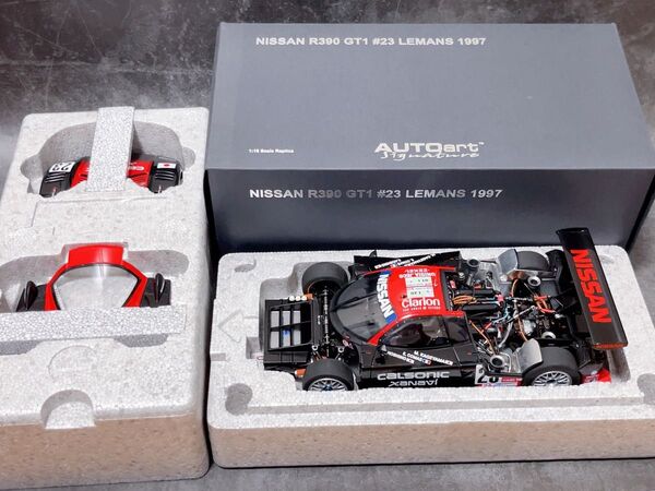 オートアート 1/18 日産 R390 GT1 ルマン 1997 CALSONIC #23 autoart