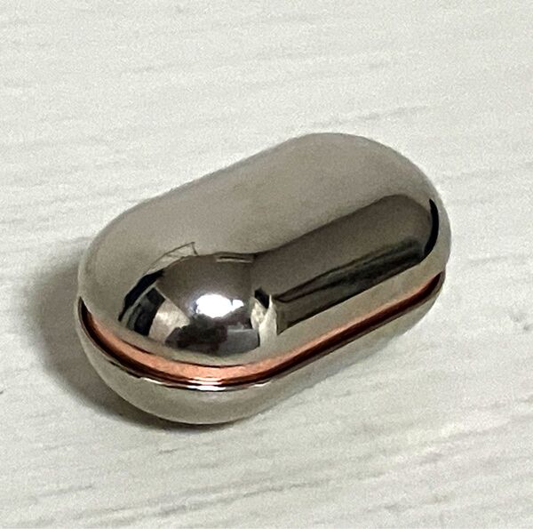 MECH EGG フィジェットスライダー YIJOO製 ストレス解消・集中力向上に最適なEDCメタルトイ シルバー