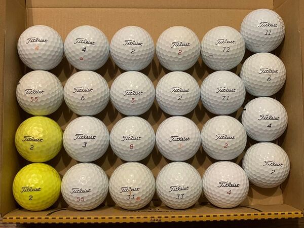 タイトリスト Titleist ロストボール ゴルフボール カラー 24球