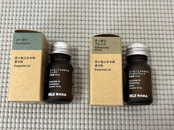 MUJI 無印 エッセンシャルオイル 2本セット すっきりブレンド & ユーカリ