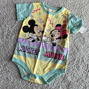 新品未使用 リトシー 半袖Tシャツロンパース ディズニー ミッキーマウス しまむら 70cm 80cm