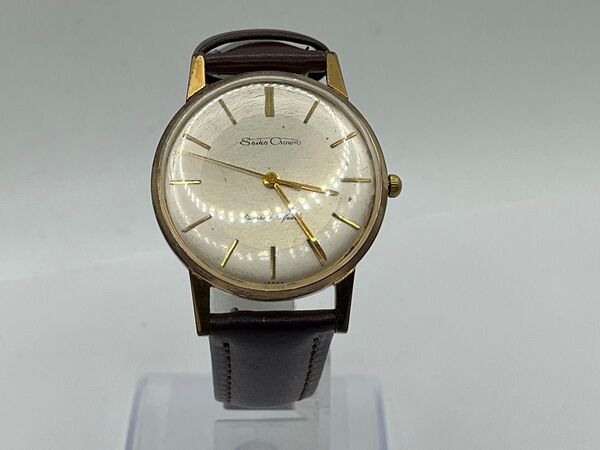 SEIKO CROWN Diashock 19石 手巻き腕時計