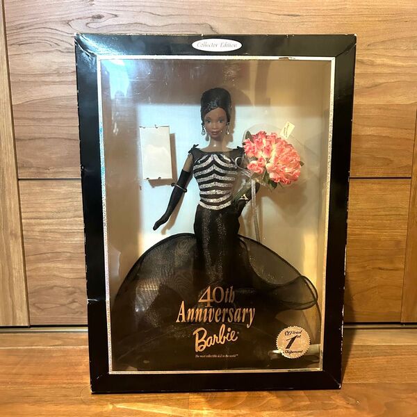 希少品 バービー人形 40th Anniversary Barbie 40周年記念品 黒人 フィギュア コレクション マテル社